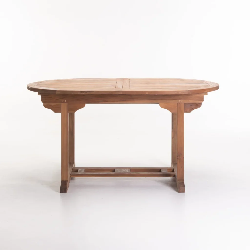 TEAK OVAL EXTENSION TABLE - Image 7