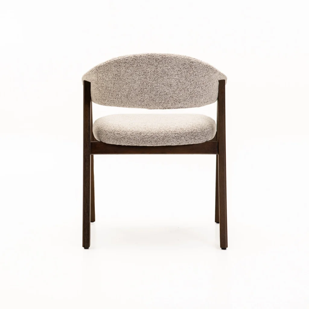 ALORA WOODEN LEG DINING CHAIR - WALNUT LEG - Image 4