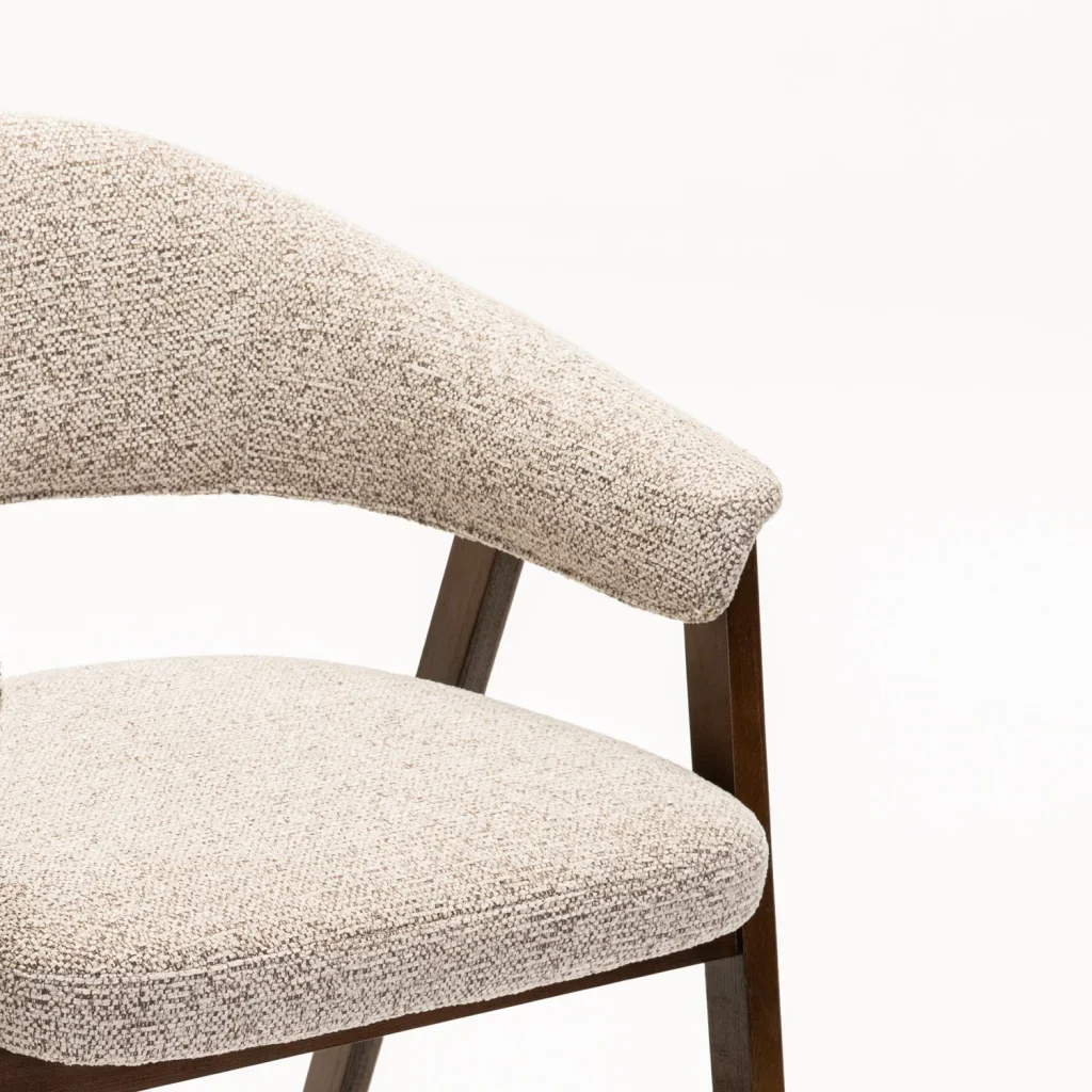 ALORA WOODEN LEG DINING CHAIR - WALNUT LEG - Image 5
