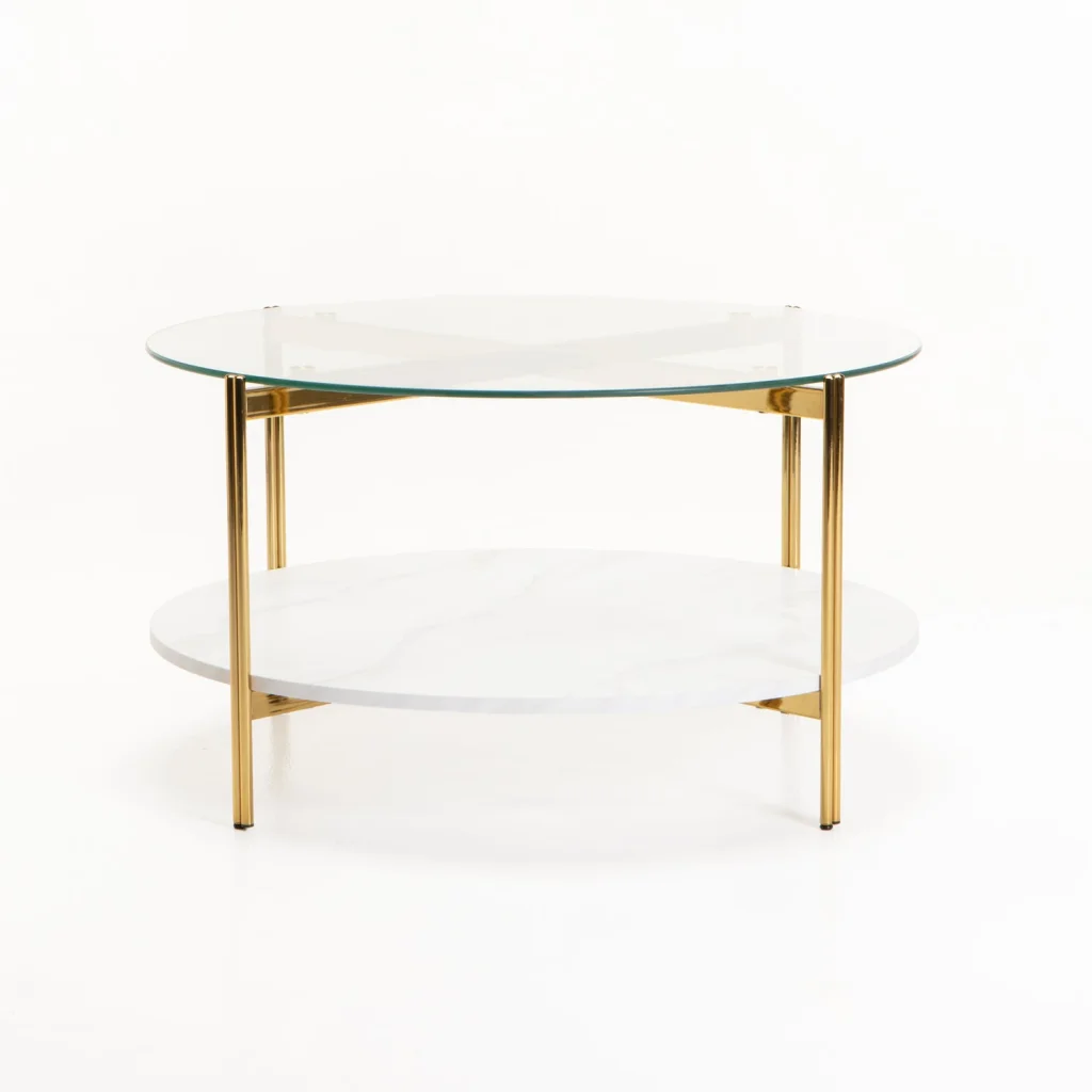 AMORE 80cm ROUND COFFEE TABLE - Image 2