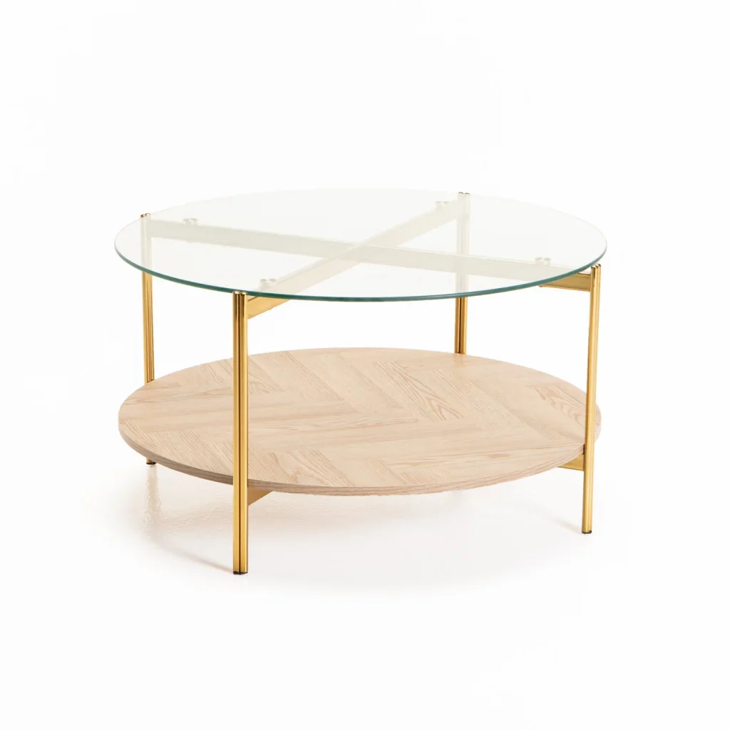 AMORE 80cm ROUND COFFEE TABLE - Image 4
