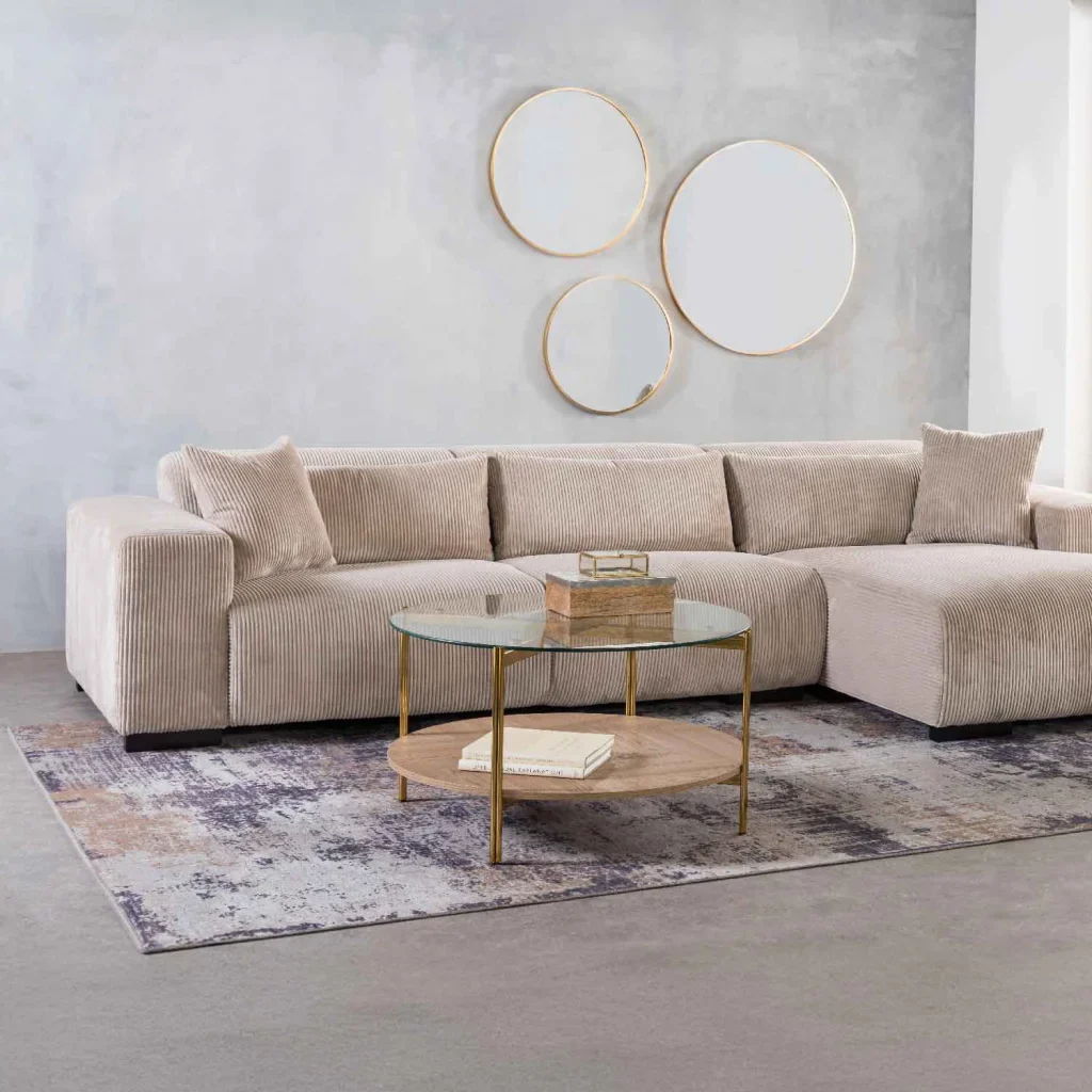 AMORE 80cm ROUND COFFEE TABLE - Image 5