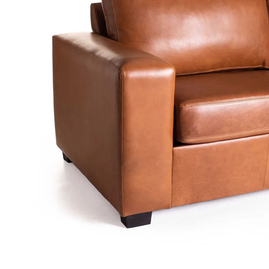 ANTONIO GENUINE LEATHER 3 SEATER COUCH - Image 5