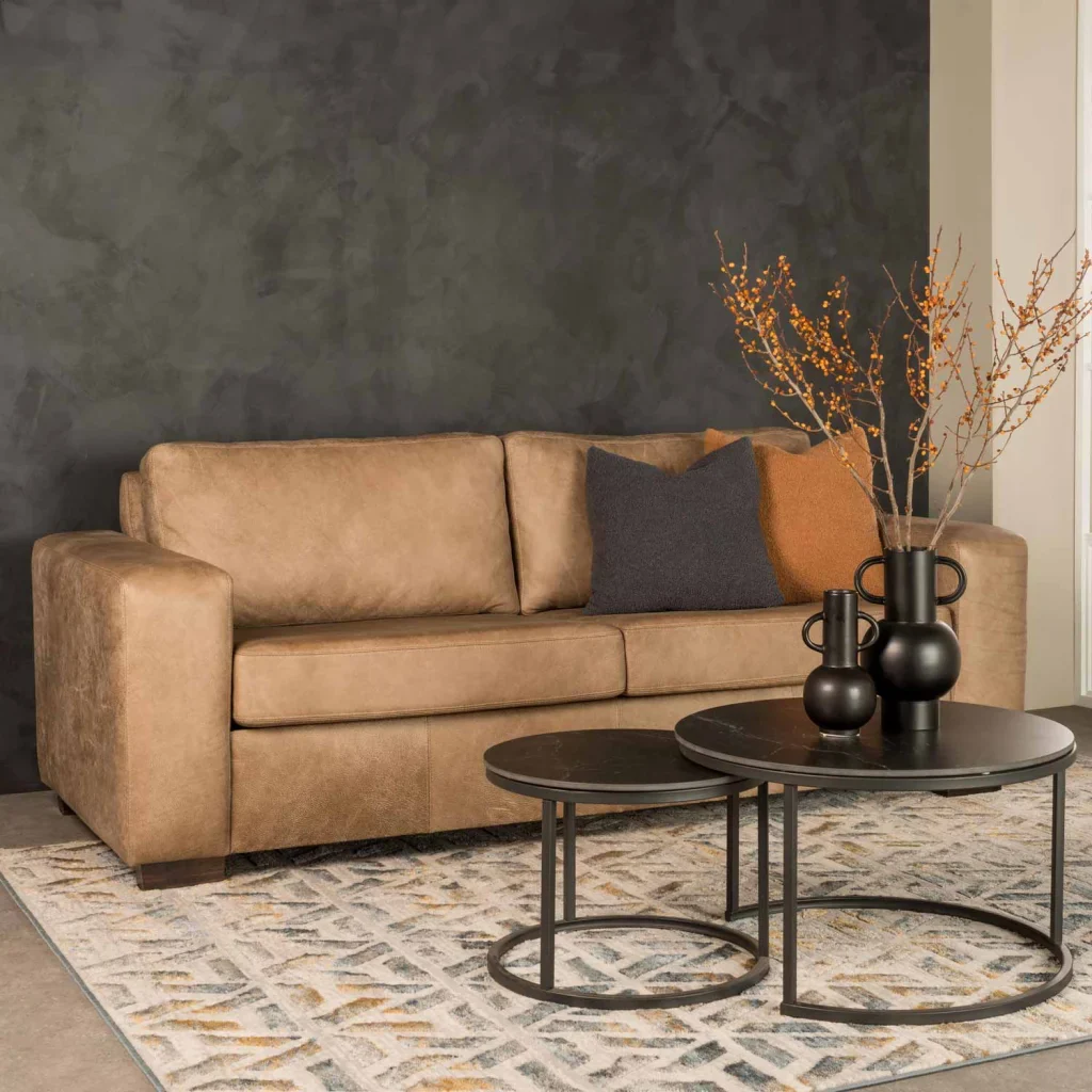 ANTONIO GENUINE LEATHER 3 SEATER COUCH - Image 7