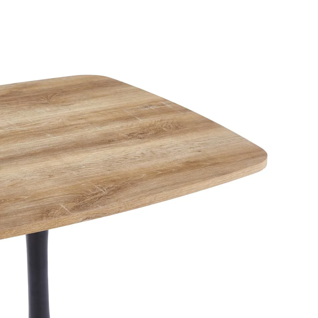 ARIC 80x80cm DINING TABLE - OAK - Image 4