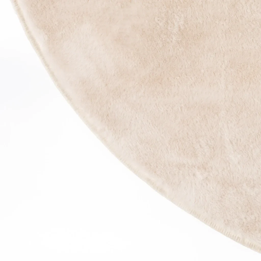 ARIEL ROUND FAUX FUR RUG - Image 6