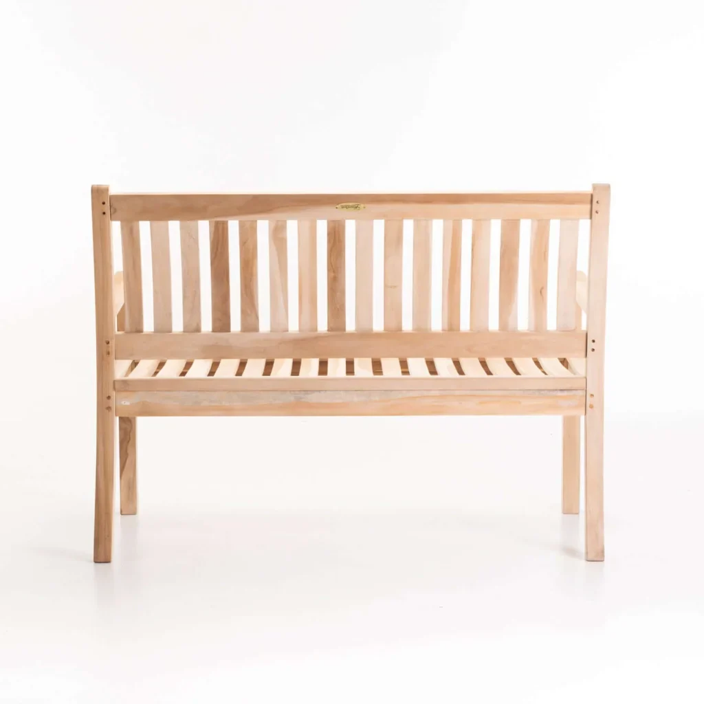 BEAUFORT TEAK 2 SEATER BENCH - Image 4