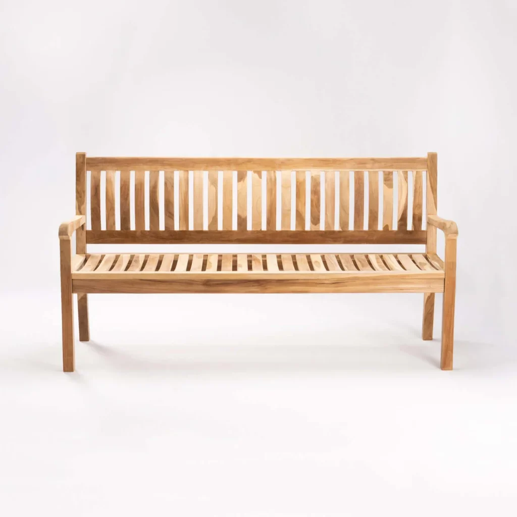 BEAUFORT TEAK 3 SEATER BENCH - Image 3