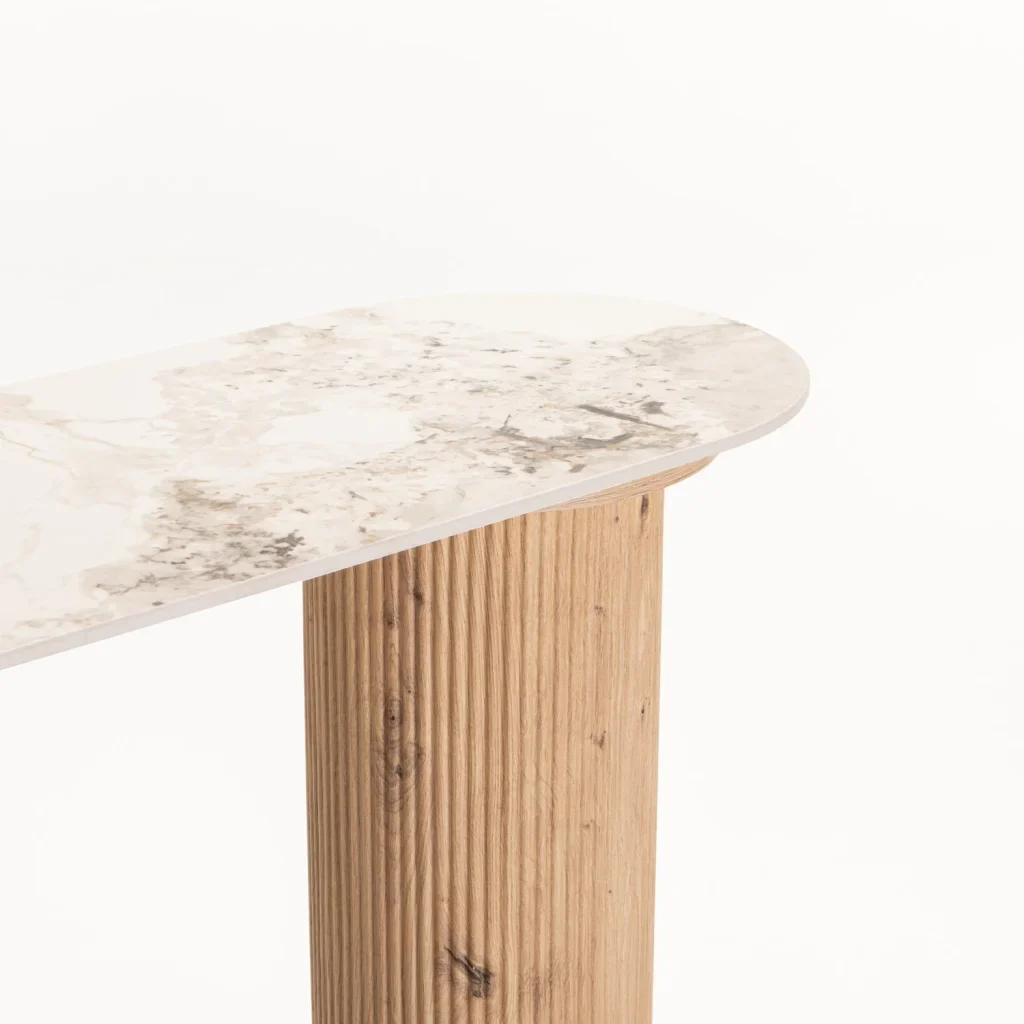 BELLE 120cm STONE TOP CONSOLE - Image 4