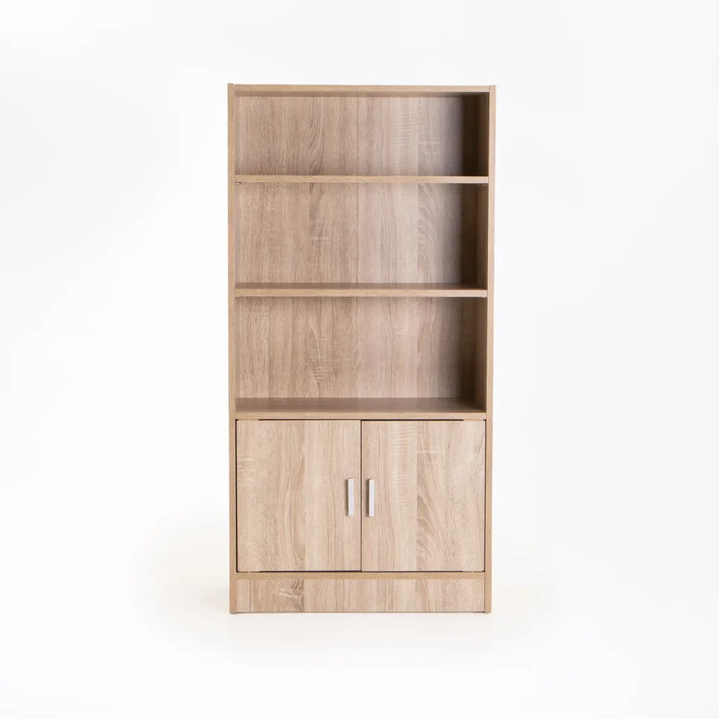 CYRUS 2 DOOR 3 SHELF BOOKCASE - Image 5