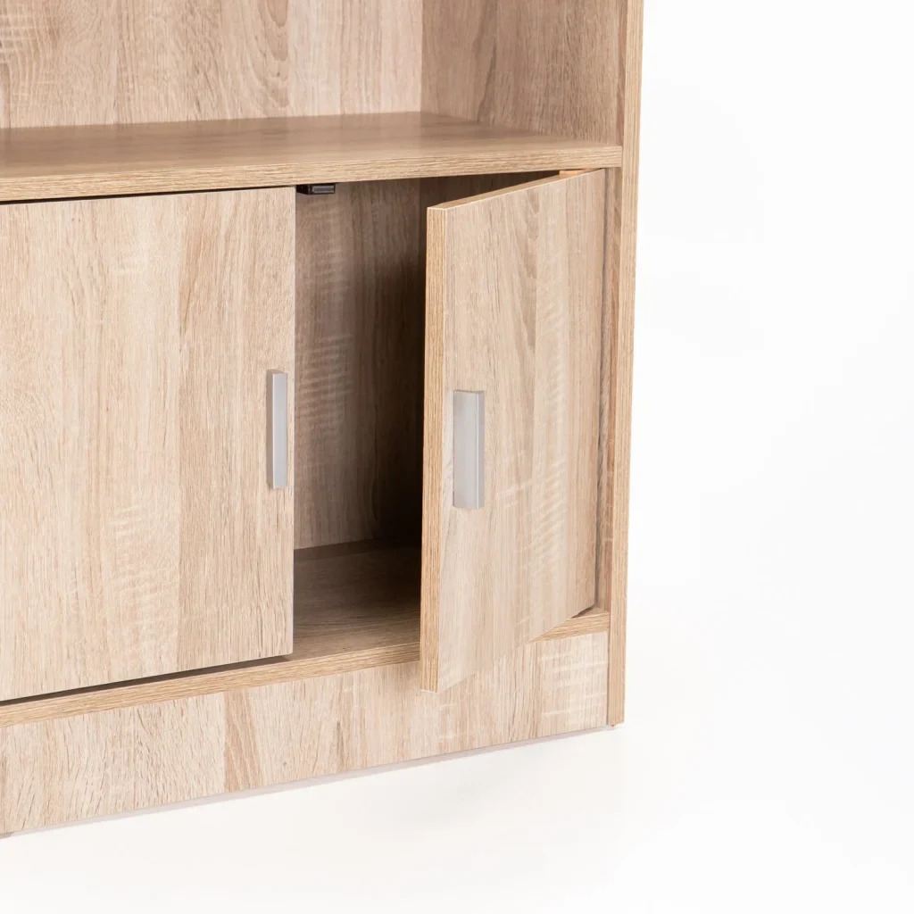 CYRUS 2 DOOR 4 SHELF BOOKCASE - Image 8