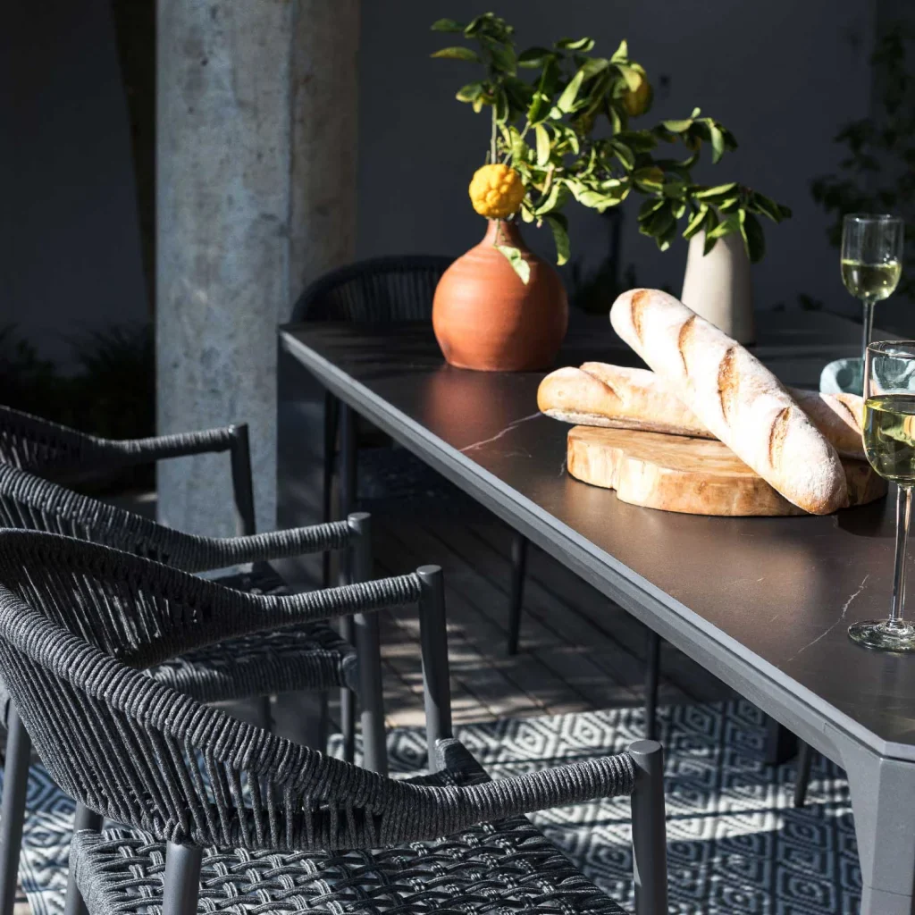 BORNEO STONE TOP OUTDOOR TABLE - Image 2