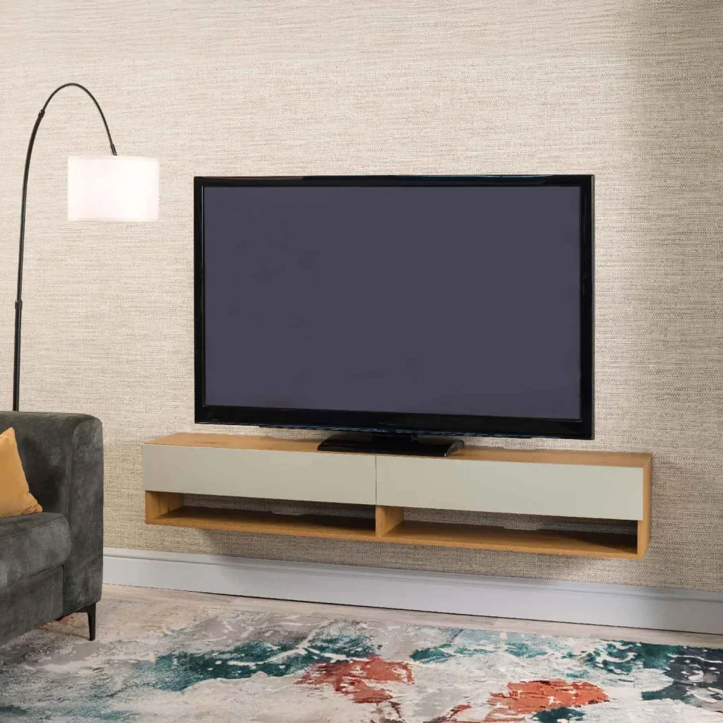 BRON 2 DRAWER FLOATING TV UNIT - Image 2