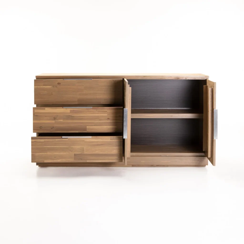 ARCTIC 3 DRAWER 2 DOOR SIDEBOARD - Image 3