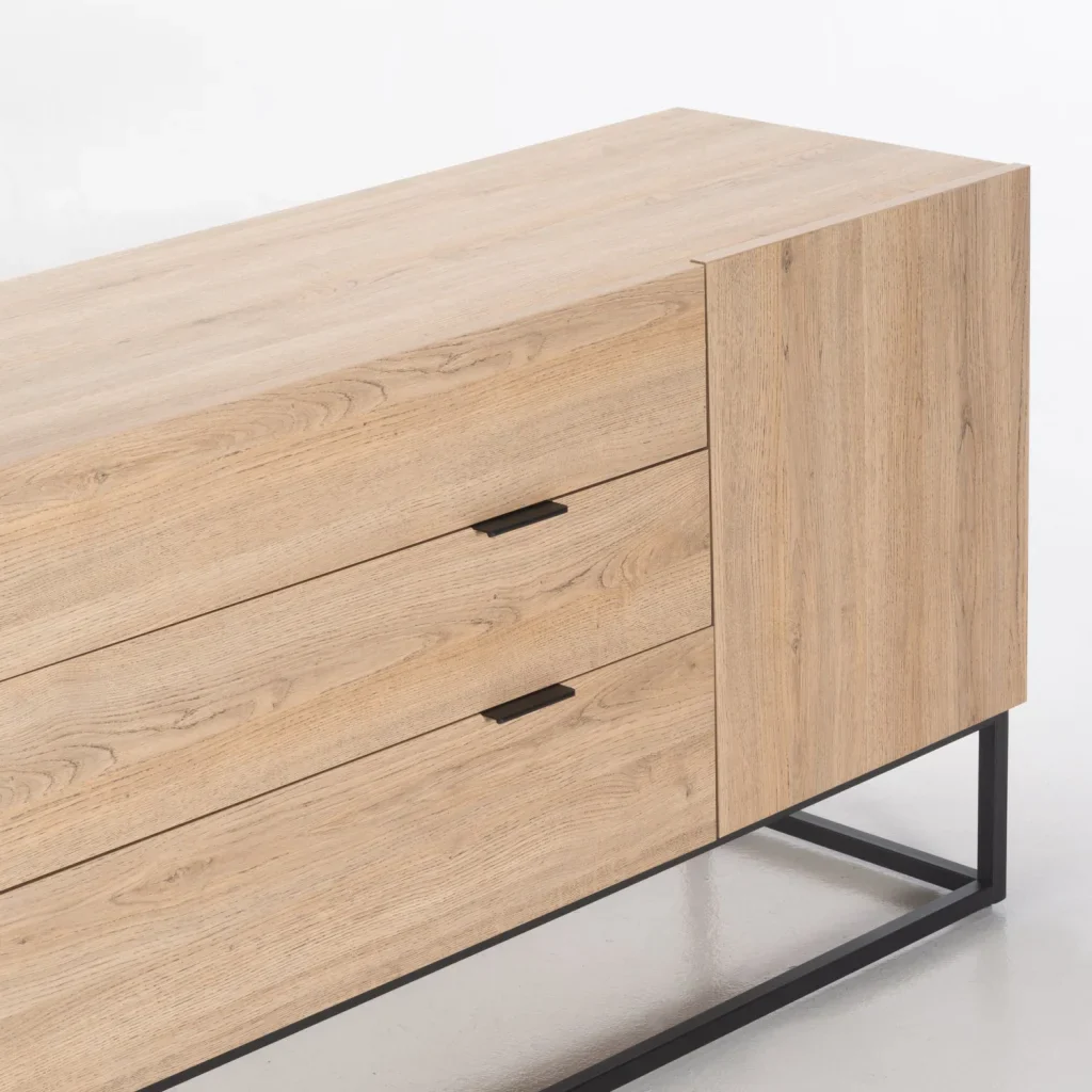 LODI 3 DRAWER 1 DOOR SIDEBOARD - Image 5