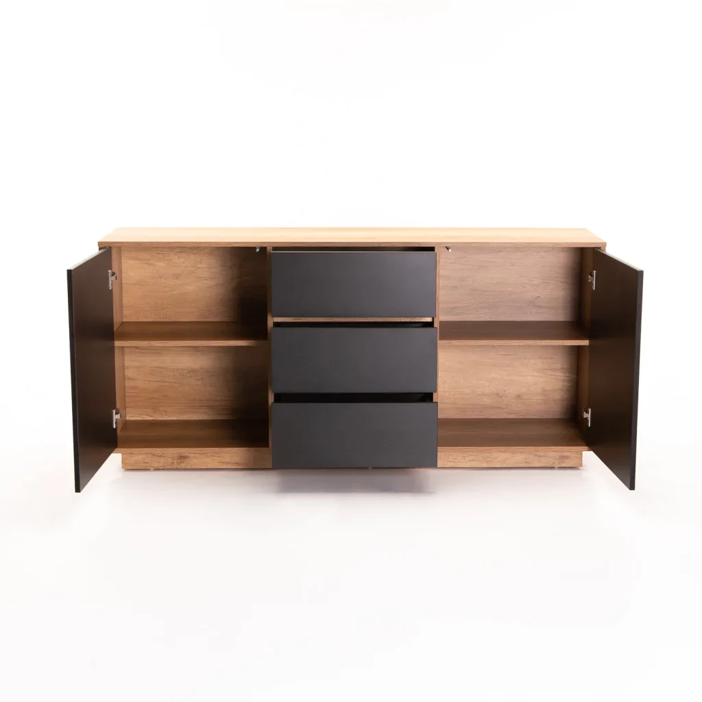 CENTO 2 DOOR 3 DRAWER SIDEBOARD - Image 4