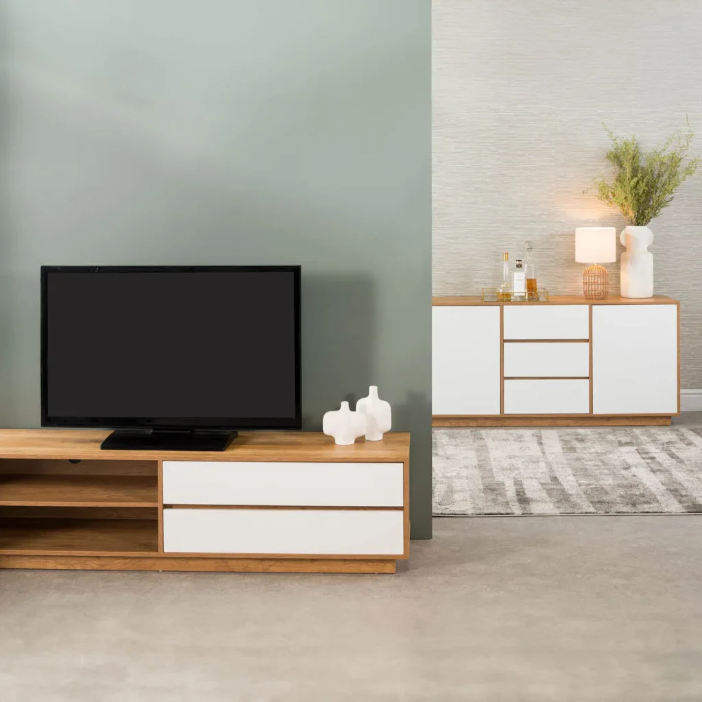 CENTO 2 DOOR 3 DRAWER SIDEBOARD - Image 8