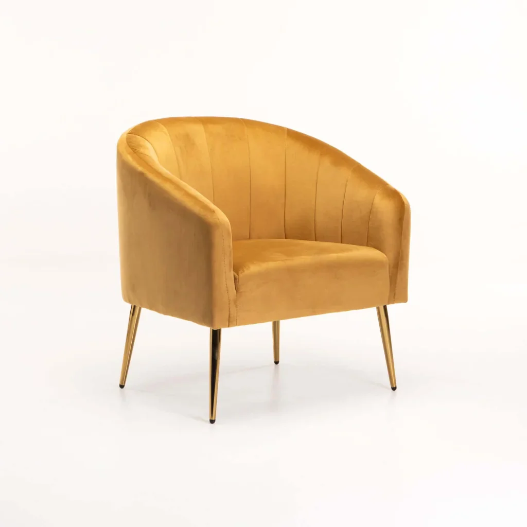 COLT VELVET CHAIR - GOLD LEG - Image 13