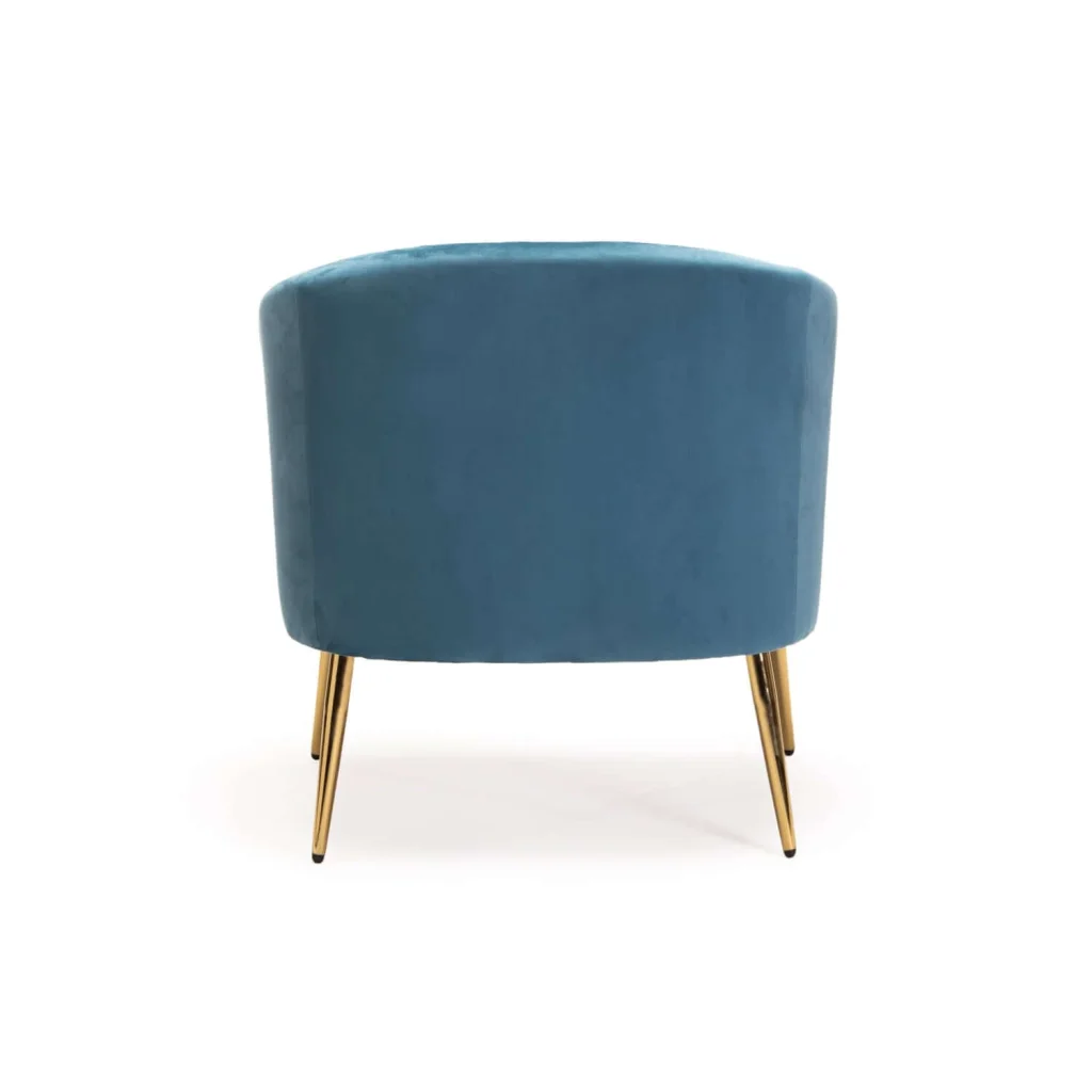 COLT VELVET CHAIR - GOLD LEG - Image 5