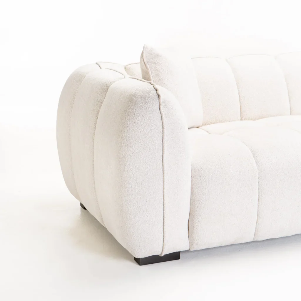 CHLOE FABRIC 2 SEATER COUCH - Image 6