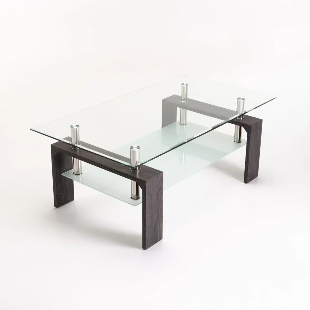 LALA 110x60cm GLASS COFFEE TABLE - Image 9