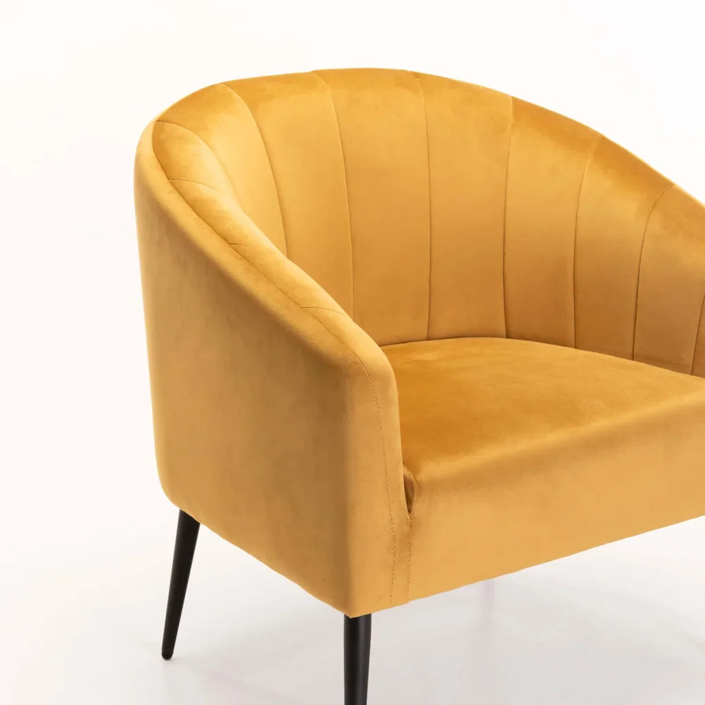 COLT VELVET CHAIR - BLACK LEG - Image 12