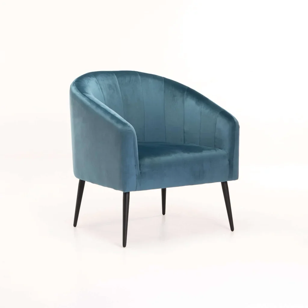 COLT VELVET CHAIR - BLACK LEG - Image 13