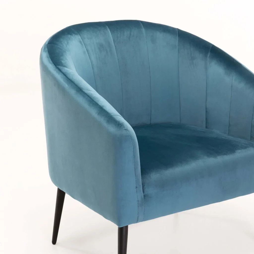 COLT VELVET CHAIR - BLACK LEG - Image 18