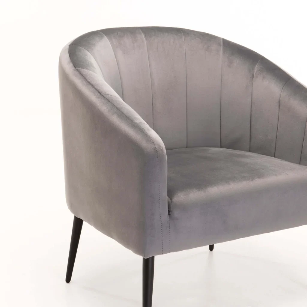 COLT VELVET CHAIR - BLACK LEG - Image 6