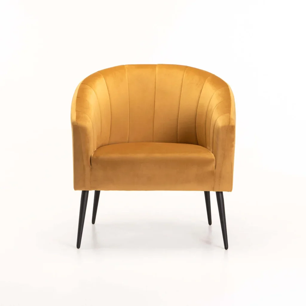 COLT VELVET CHAIR - BLACK LEG - Image 9