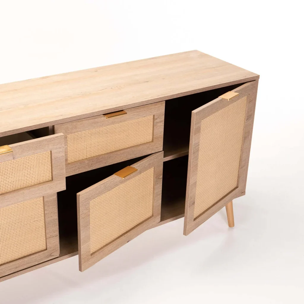 DEWI 4 DOOR 2 DRAWER SIDEBOARD - Image 5
