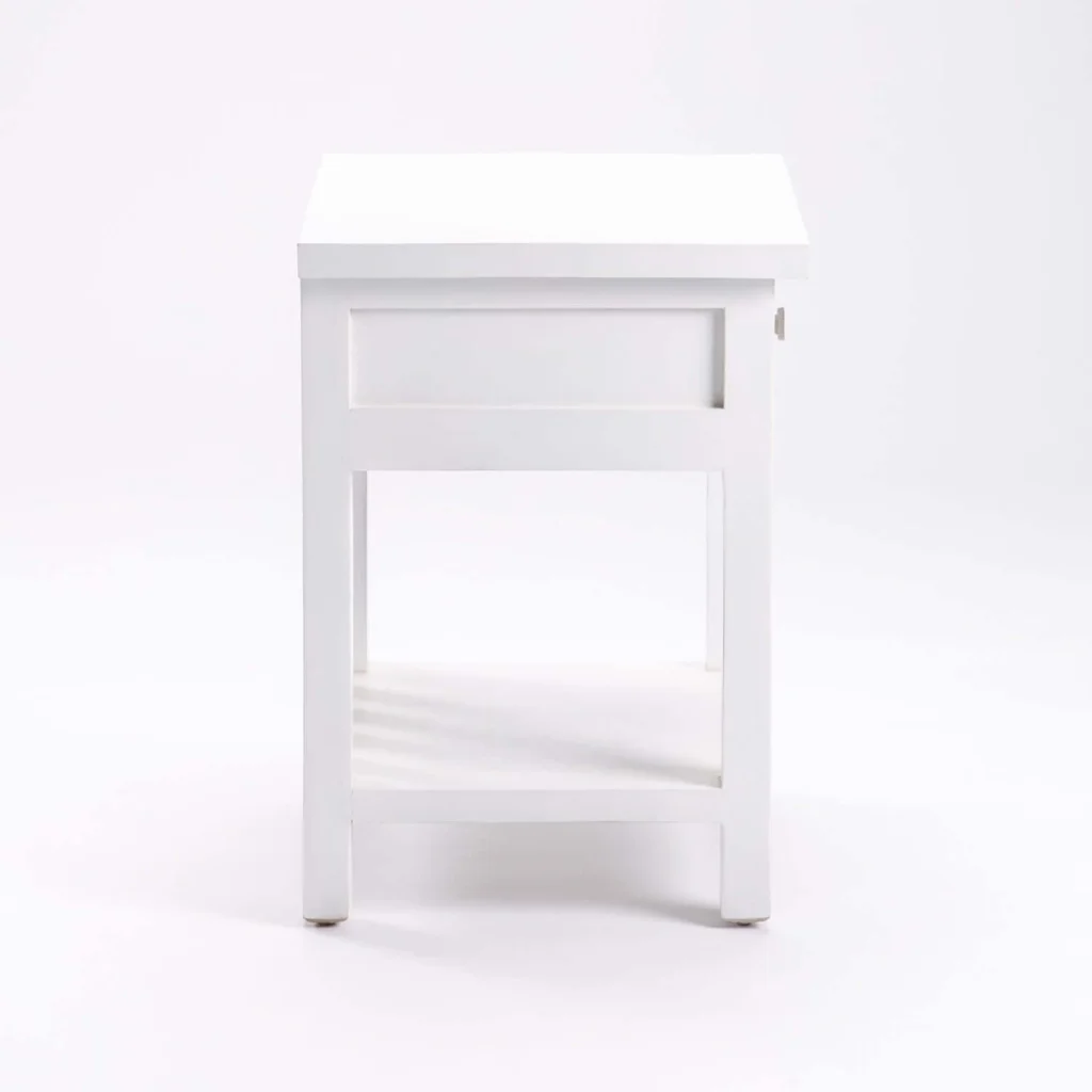 DINA WHITE 1 DRAWER PEDESTAL - Image 3