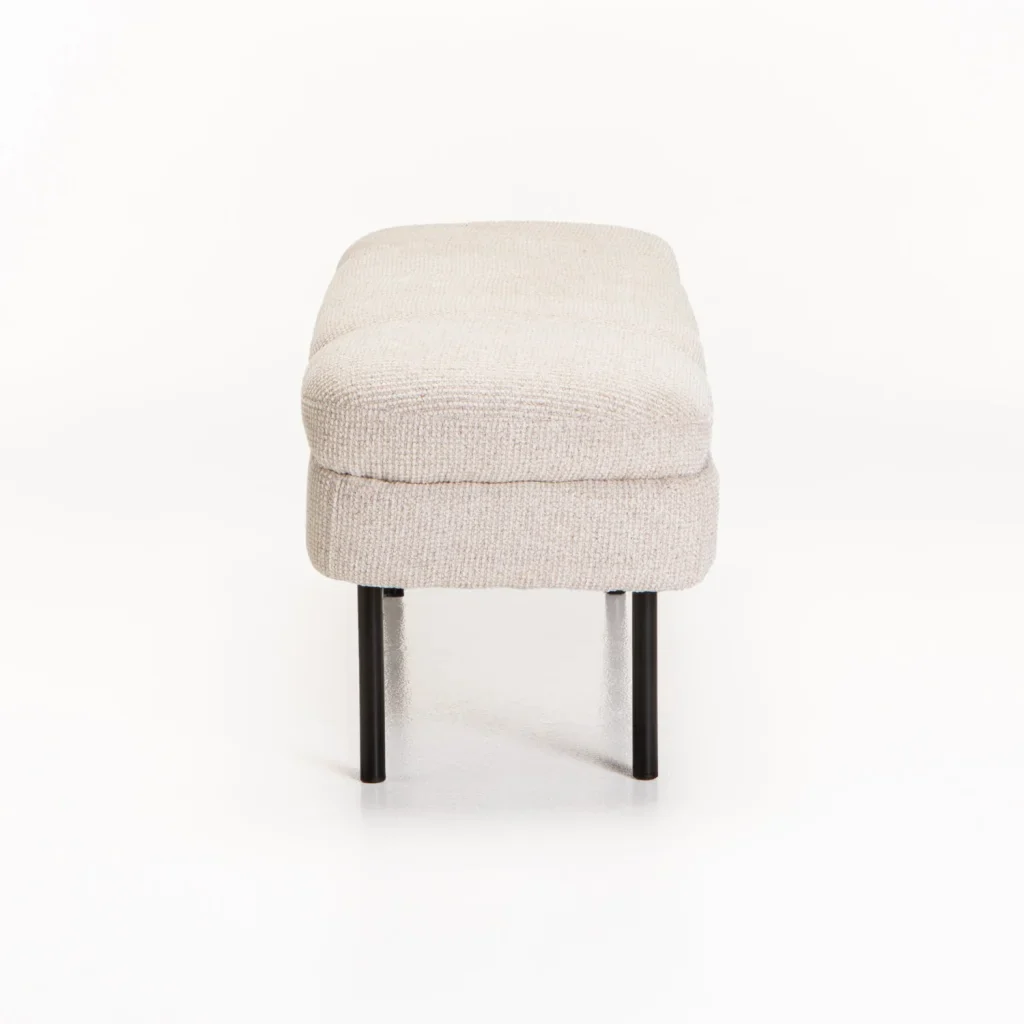 EDEN TEXTURED FABRIC OTTOMAN - Image 3