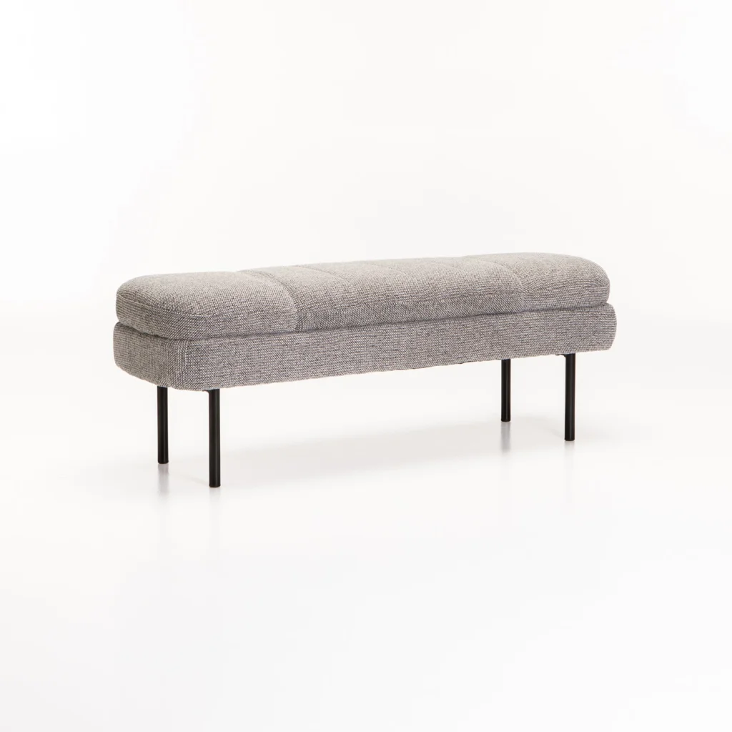 EDEN TEXTURED FABRIC OTTOMAN - Image 5