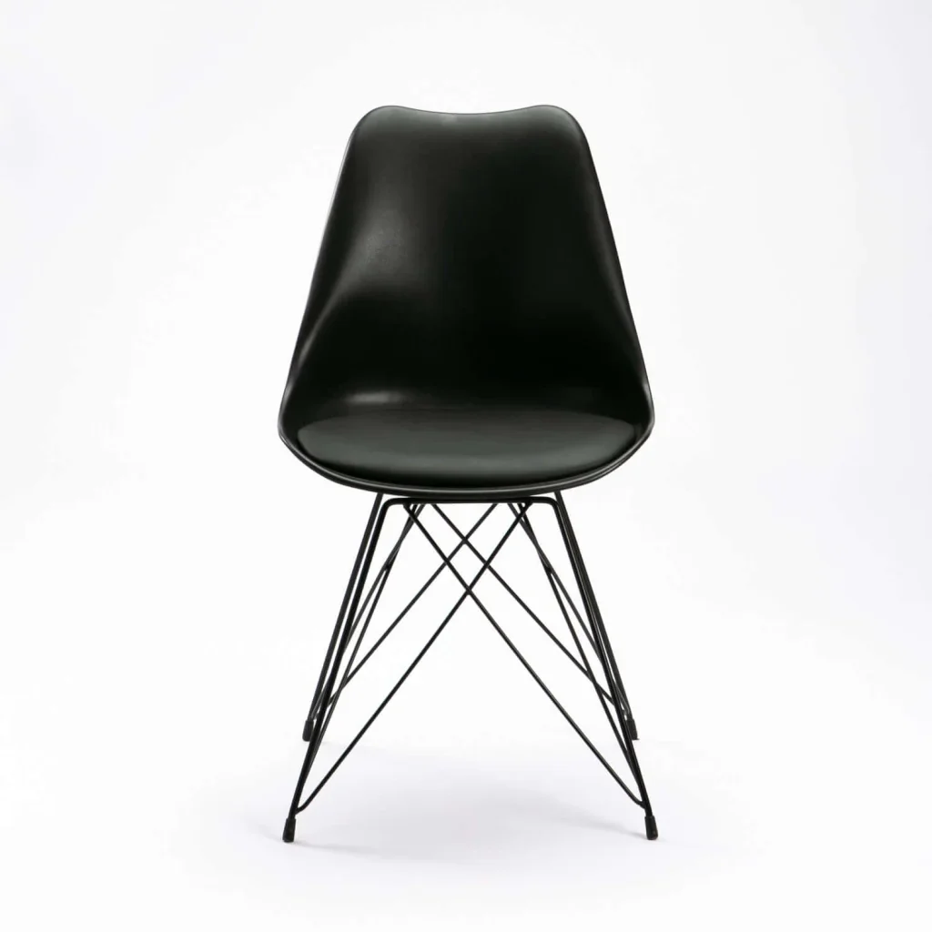 ELIA BLACK LEG DINING CHAIR - Image 2