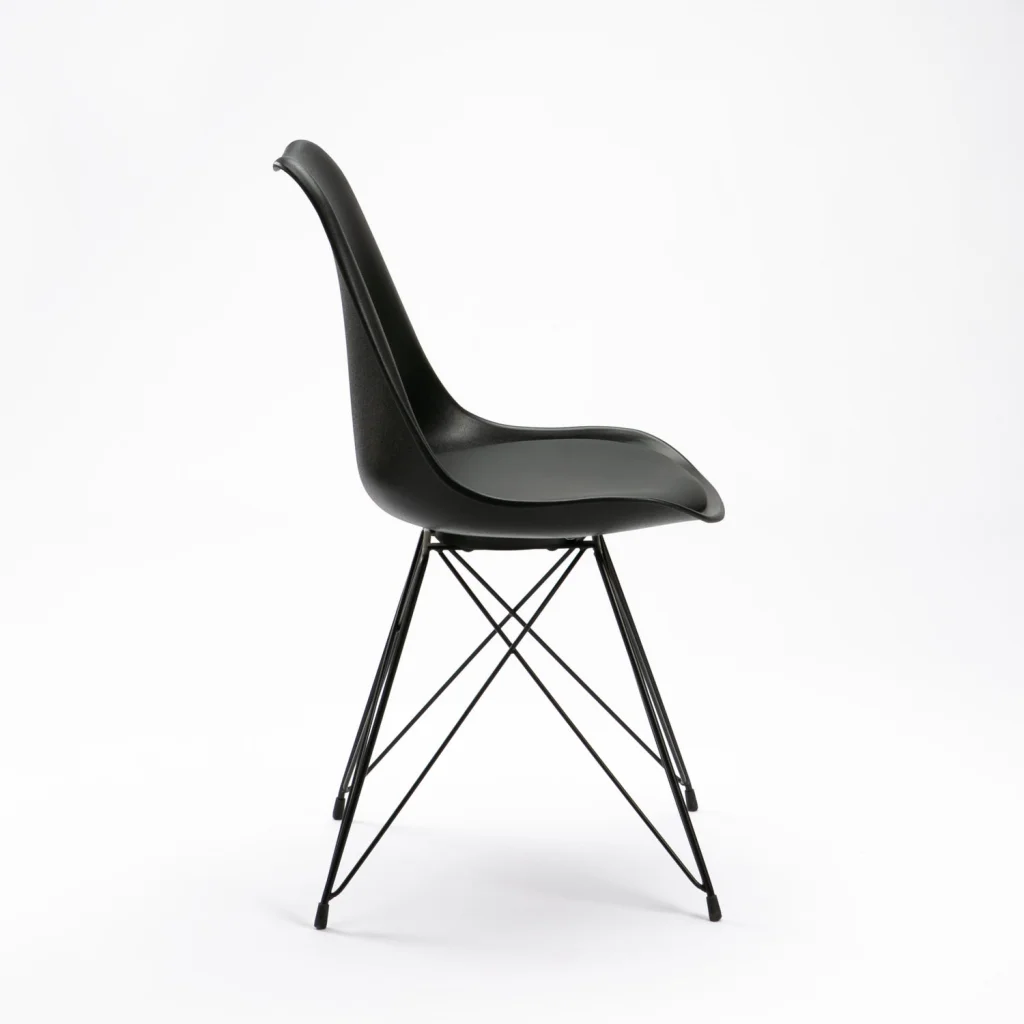 ELIA BLACK LEG DINING CHAIR - Image 3