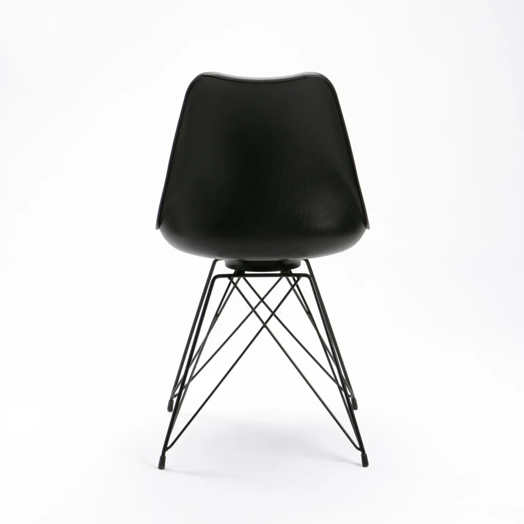 ELIA BLACK LEG DINING CHAIR - Image 4