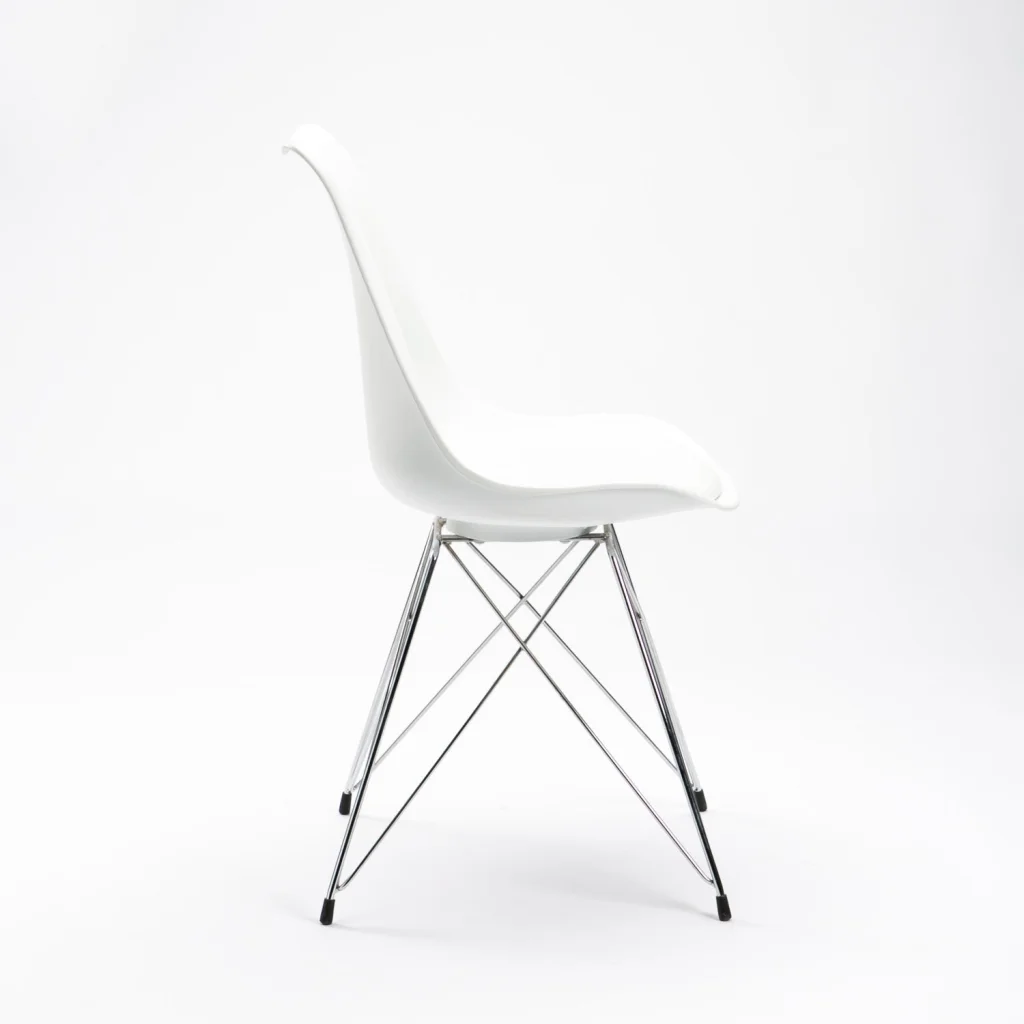 ELIA CHROME LEG DINING CHAIR - Image 3