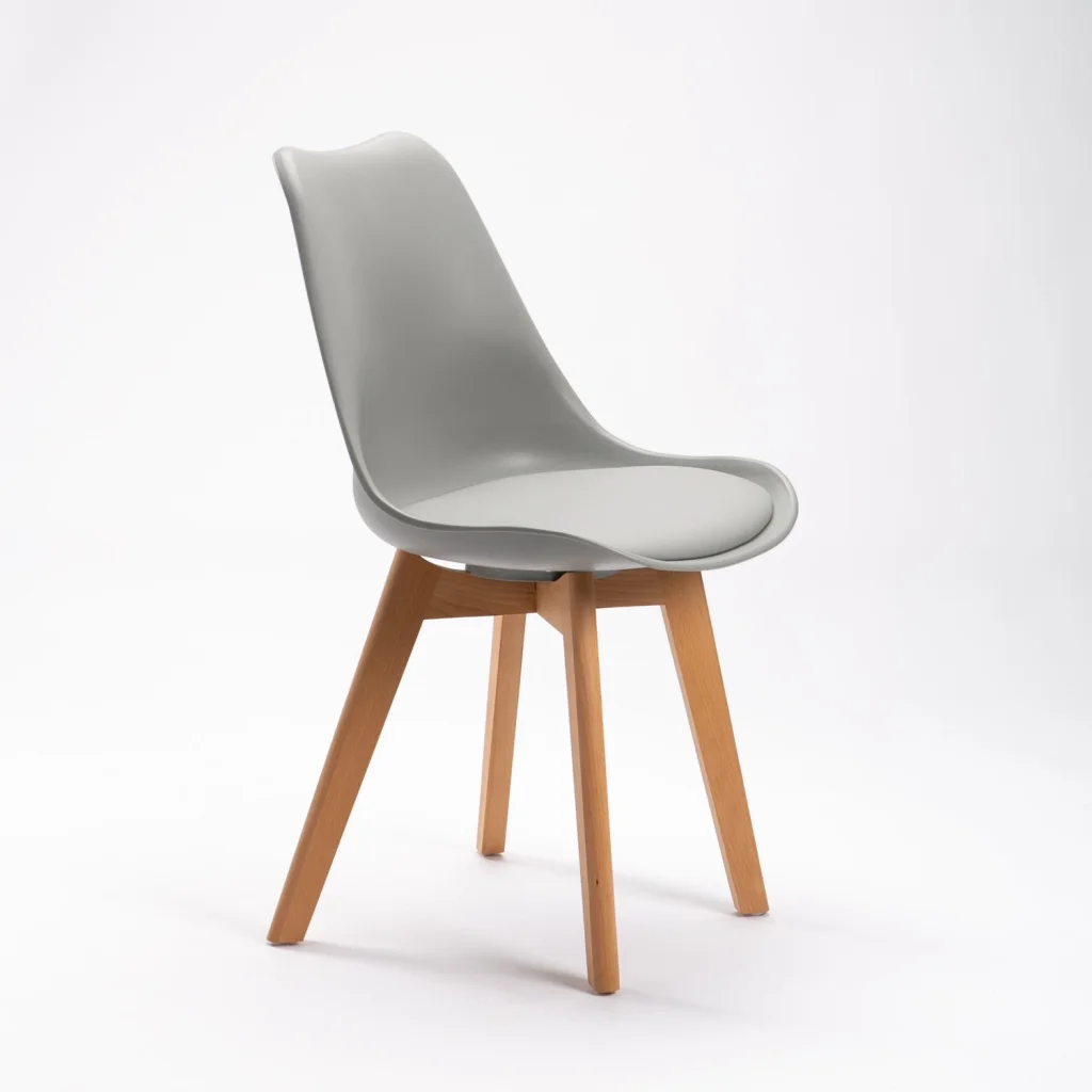 ELIA WOODEN LEG DINING CHAIR - Image 6