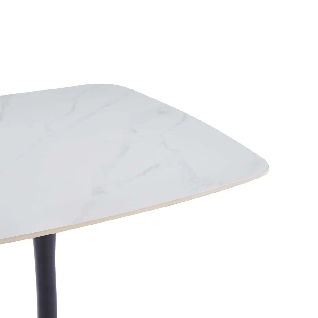 ELIO 80x80cm STONE TOP DINING TABLE - Image 4