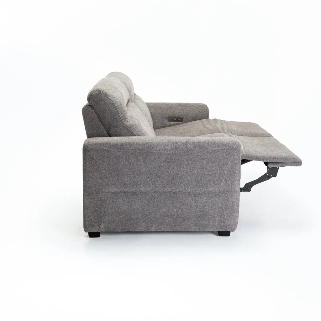 ENZO FABRIC ELECTRIC POWER 3 SEATER RECLINER - Image 6