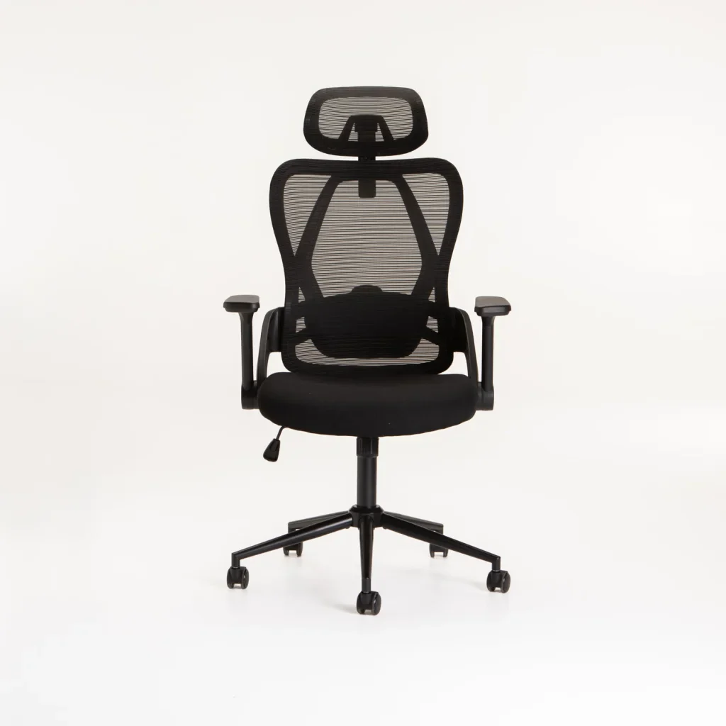 ERGONOMIC HIBACK DELUXE OFFICE CHAIR AH632-BLACK - Image 2