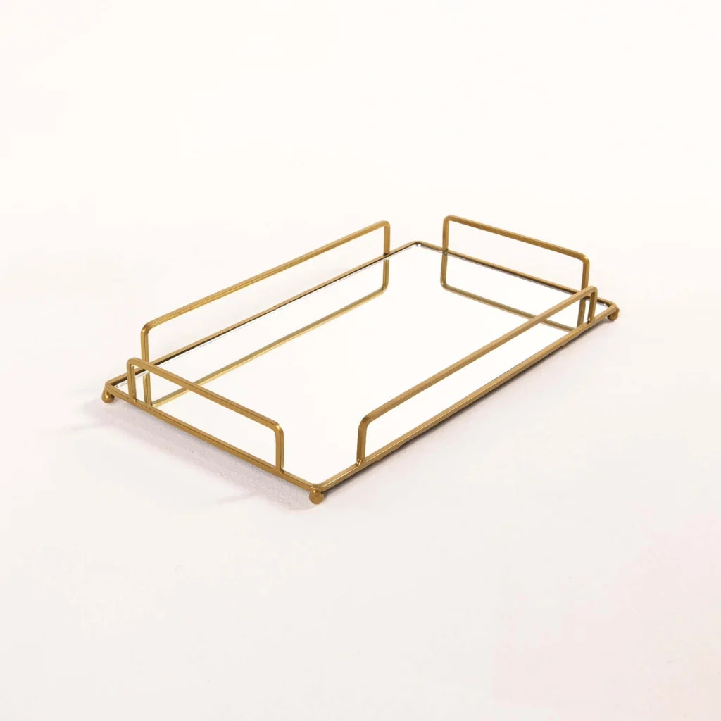 FAB RECTANGLE SET OF 2 MIRROR TRAYS - Image 2