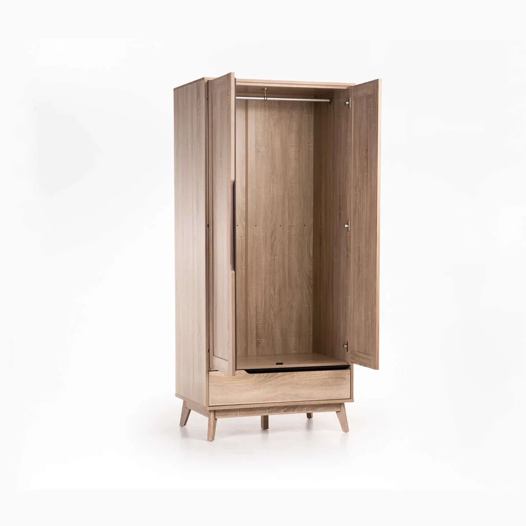 FIN DELUXE 2 DOOR 1 DRAWER ROBE - Image 3