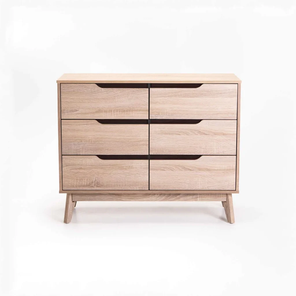 FIN DELUXE 6 DRAWER DRESSER - Image 2