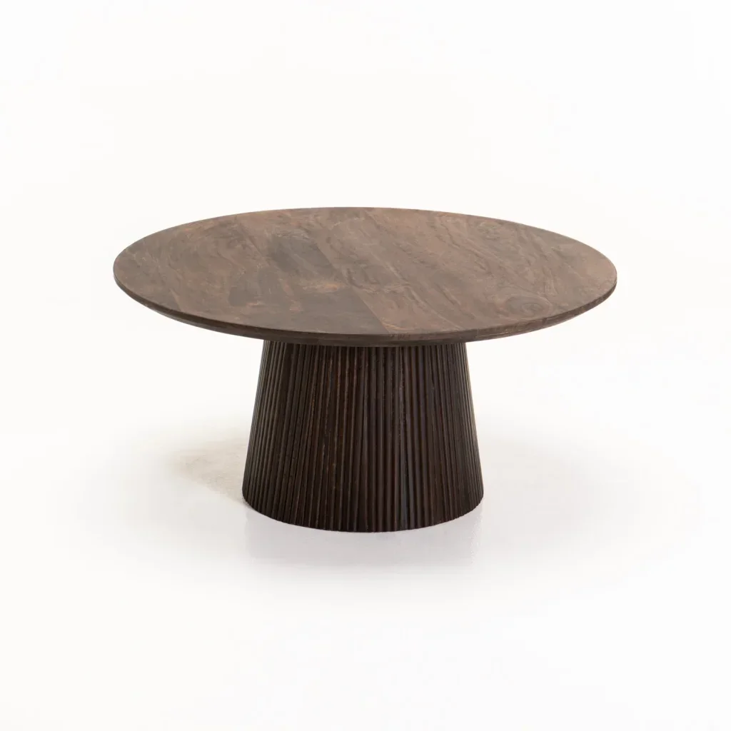 GOA SIDE TABLE & COFFEE TABLE COMBO - Dark Brown - Image 2