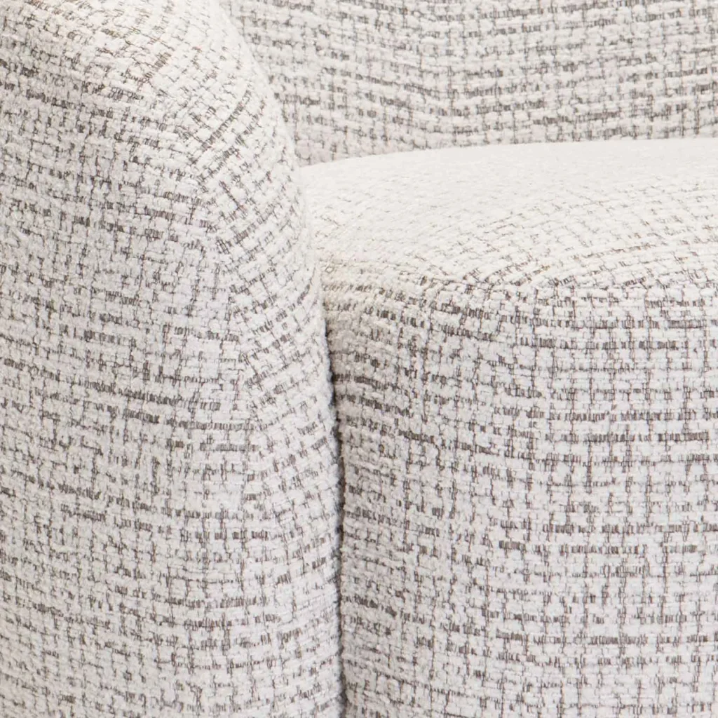 INDIGO FABRIC SWIVEL CHAIR - LIGHT GREY - Image 6