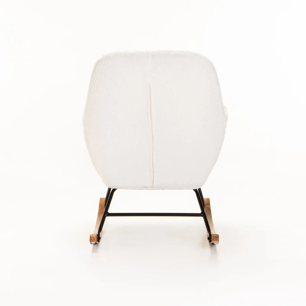 INDY FLEECE ROCKING CHAIR - CREAM - Image 5
