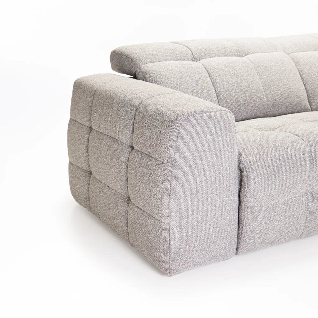 JAX FABRIC 3 SEATER COUCH - Image 7
