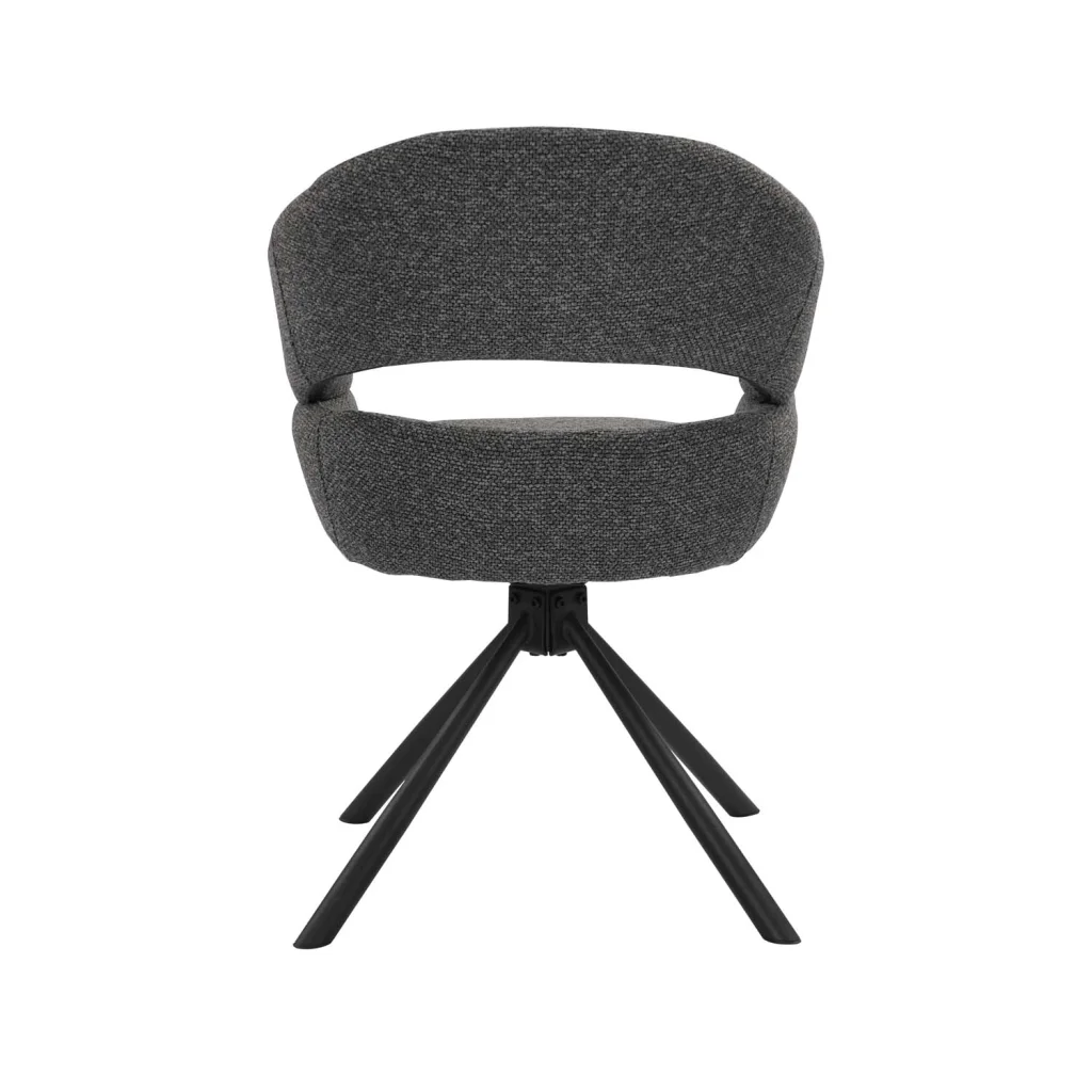 JEN FABRIC SWIVEL DINING CHAIR - Image 15